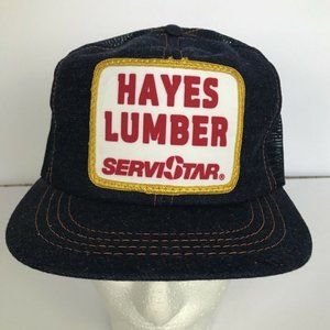 Vintage Hayes Lumber Denim Mesh hat